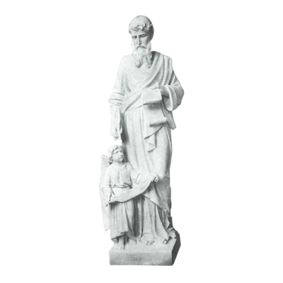 St. Matthew And Child Granite Statue V